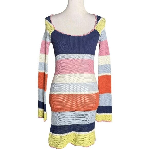 Through Crochet Short Dress - Picture 9 of 9